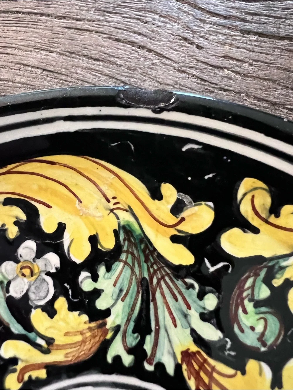 Italian Hand-Painted Baroque Scrollwork Coffee Service